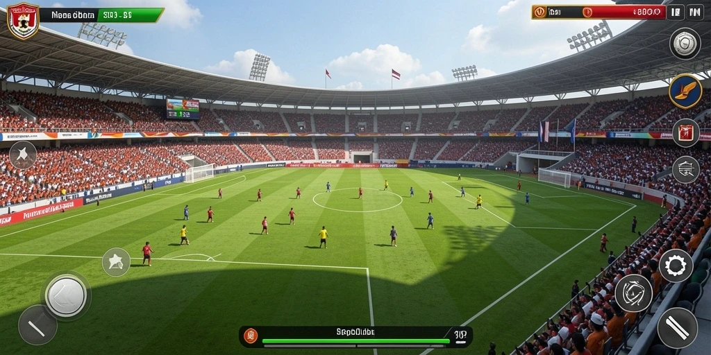 Screenshot menampilkan antarmuka utama game yang menarik.