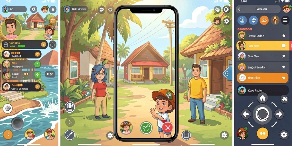 Screenshot menunjukkan menu utama AN777 yang ramah pengguna.