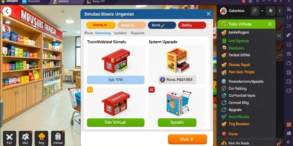 Tampilan awal permainan dengan grafis yang menarik.