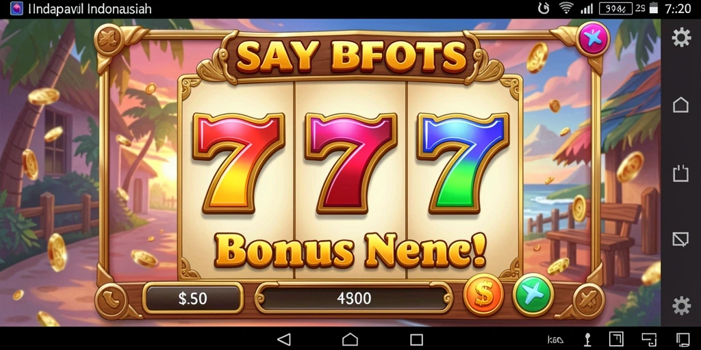 Tampilan awal game TVTOTO yang menarik.